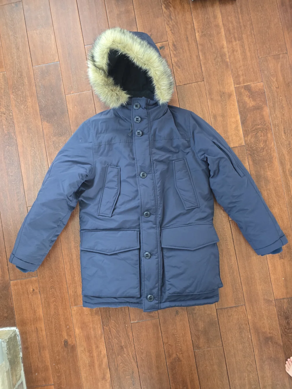 Men's J.Crew Nordic Field Parka Primaloft Navy Size Small